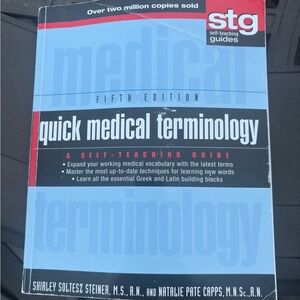 Quick Medical Terminology Self-Teaching Guide - Blue & Black